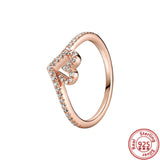 925 Silver Rings for European Women's Party Wedding Jewelry