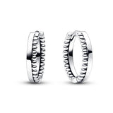 925 Silver Signature Hoop Earrings for Women
