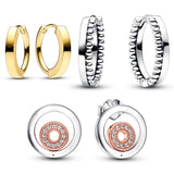 925 Silver Signature Hoop Earrings for Women