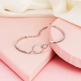 Peach Heart Bracelet for Sisters, Girlfriends - Female Gift