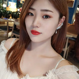 Exaggerated Angel Wings Rhinestone Pendant Women's Earrings