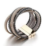 Arrival Bracelet PU Leather Rhinestones Bangle