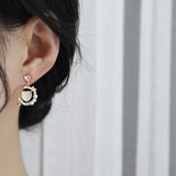 Crystal Women Dangle Earrings Pearl Earring Female Jewelry