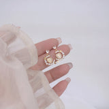 Crystal Women Dangle Earrings Pearl Earring Female Jewelry