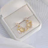 Crystal Women Dangle Earrings Pearl Earring Female Jewelry