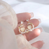 Crystal Women Dangle Earrings Pearl Earring Female Jewelry