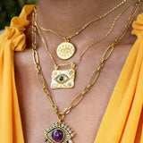 Arrival Green Stone Necklace Vintage Charm Praia Vacation Collar