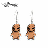 Jack and Sally Nightmare Fish Hook Earrings