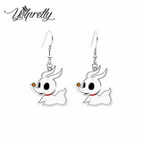 Jack and Sally Nightmare Fish Hook Earrings