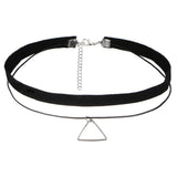 Sweet Love Crystal Pendant Necklace Velvet Choker