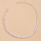 Boho Silver Anklets for Women Beach Jewelry 7144