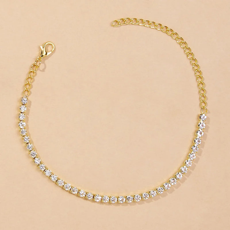 Boho Silver Anklets for Women Beach Jewelry 7144