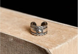 Antique 925 Sterling Silver Clip Earrings No Pierced Nose Hoop Ear Cuff