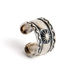 Antique 925 Sterling Silver Clip Earrings No Pierced Nose Hoop Ear Cuff