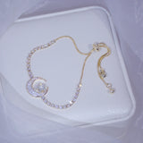 Zircon Moon Star Bracelet Micro Inlaid Zirconia Pulseras Bangles