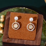 Zircon Cz Stud Earrings Wedding Jewelry Pendant Gift