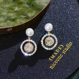 Zircon Cz Stud Earrings Wedding Jewelry Pendant Gift