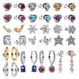 S925 Silver High December Earrings, Birthday Gift