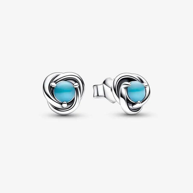S925 Silver High December Earrings, Birthday Gift