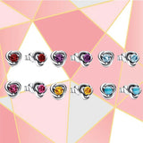 S925 Sterling Silver December Earrings - Lady's Birthday Gift