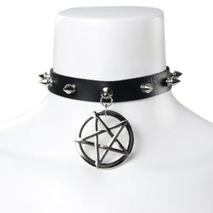 Punk Gothic Style Neck Collar Rivet Woman Necklace