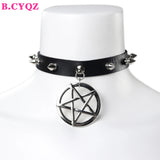 Punk Gothic Style Neck Collar Rivet Woman Necklace