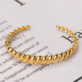 Bohemian Geometric Open Bangles for Women