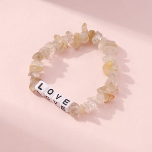 Bohemian Love Bracelet Acrylic Stone Bangles