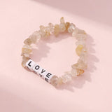 Bohemian Love Bracelet Acrylic Stone Bangles