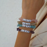 Bohemian Love Bracelet Acrylic Stone Bangles