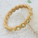 Boho Enamel Rainbow Bracelet DIY Beaded Cuff Bangle
