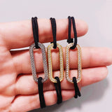 925 Silver Bracelet on Cord High Jewelry Gift