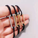 925 Silver Bracelet on Cord High Jewelry Gift