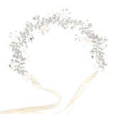 Bride Headband Rhinestone Pearl Wedding Hair Band Decor