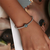 Silver Charm Pendant for DIY Jewelry Fit Bracelets Bangle