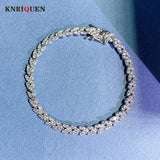 925 Silver Diamond Leaf Bracelet - Anniversary Gift