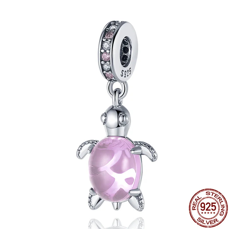 925 Silver Padlock & Key Dangle for Bracelet Beads DIY Jewelry Gift