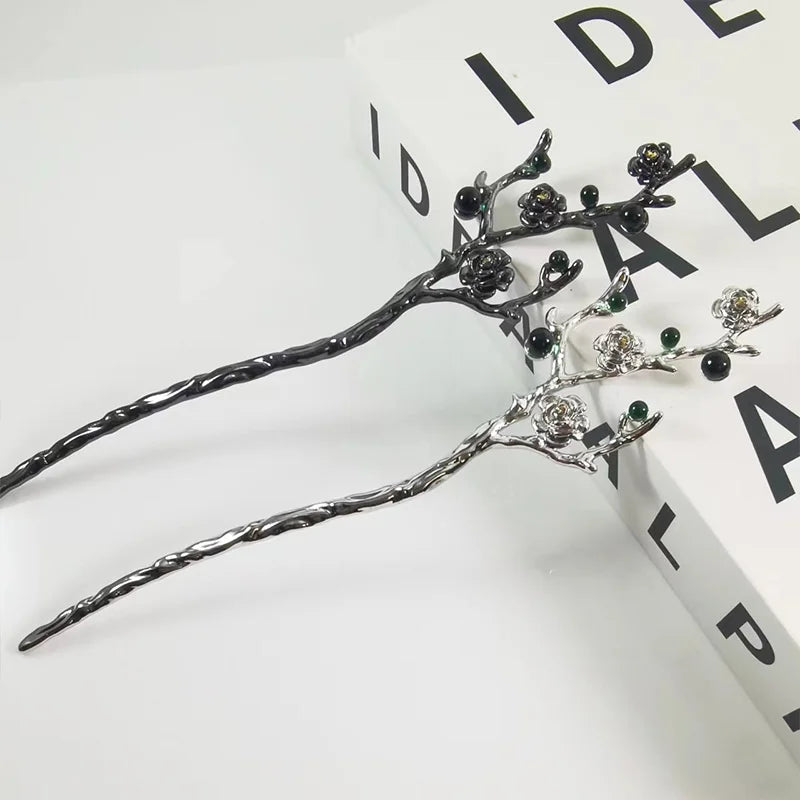 Vintage Chinese Hairpin Plum Blossom Hair Stick