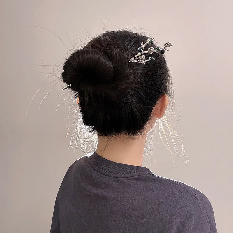 Vintage Chinese Hairpin Plum Blossom Hair Stick