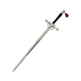 Chinese Punk Ruby Pendant Sword Hairpin Modern Headdress