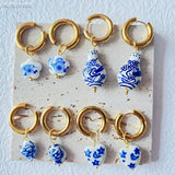 Chinese Ceramic Earrings - Classic Party Accessories for Women