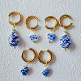 Chinese Ceramic Earrings - Classic Party Accessories for Women