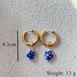 Chinese Ceramic Earrings - Classic Party Accessories for Women