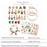 Christmas Advent Calendar Bracelet DIY Charm Jewelry Set