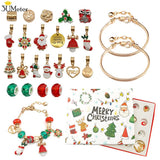 Christmas Advent Calendar Bracelet DIY Charm Jewelry Set