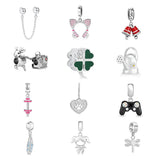 Christmas Red Bell Rinedeer Pendant Bead Fit Necklace Charms