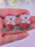 Red Wine Cup Acrylic Pendant for Jewelry Making DIY
