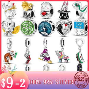 Christmas Socks Chameleon Charm Silver Jewellery Gift
