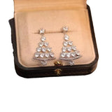Christmas Tree Earrings S925 Silver Needle High-end Sense Earrings