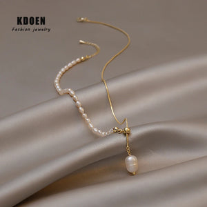 Baroque Natural Pearl Pendant Necklace for Women